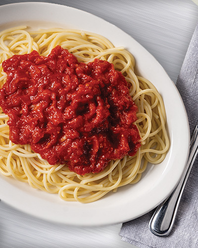 A basic spaghetti and meat sauce