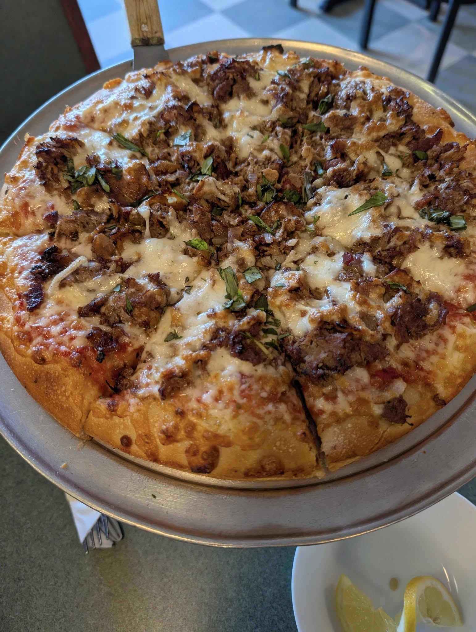 D'Fontana - Philly steak pizza